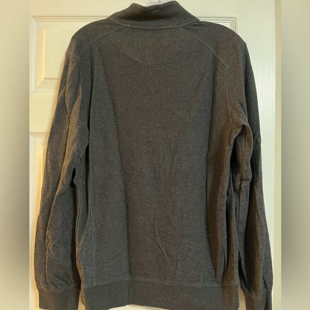 English Laundry Charcoal Zip-Up Sweater - Picture 2 of 3